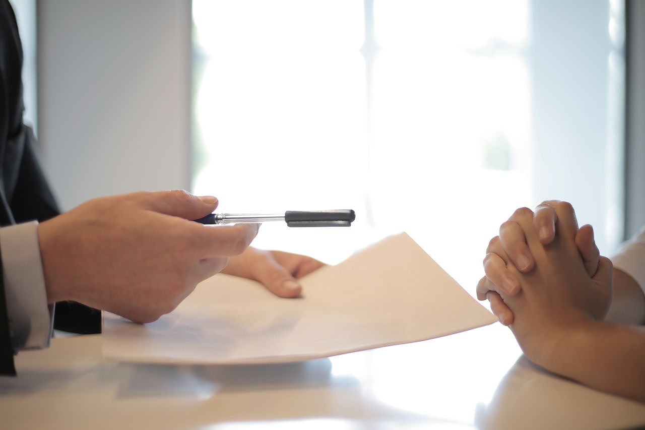 Business documents organized and packaged for funders